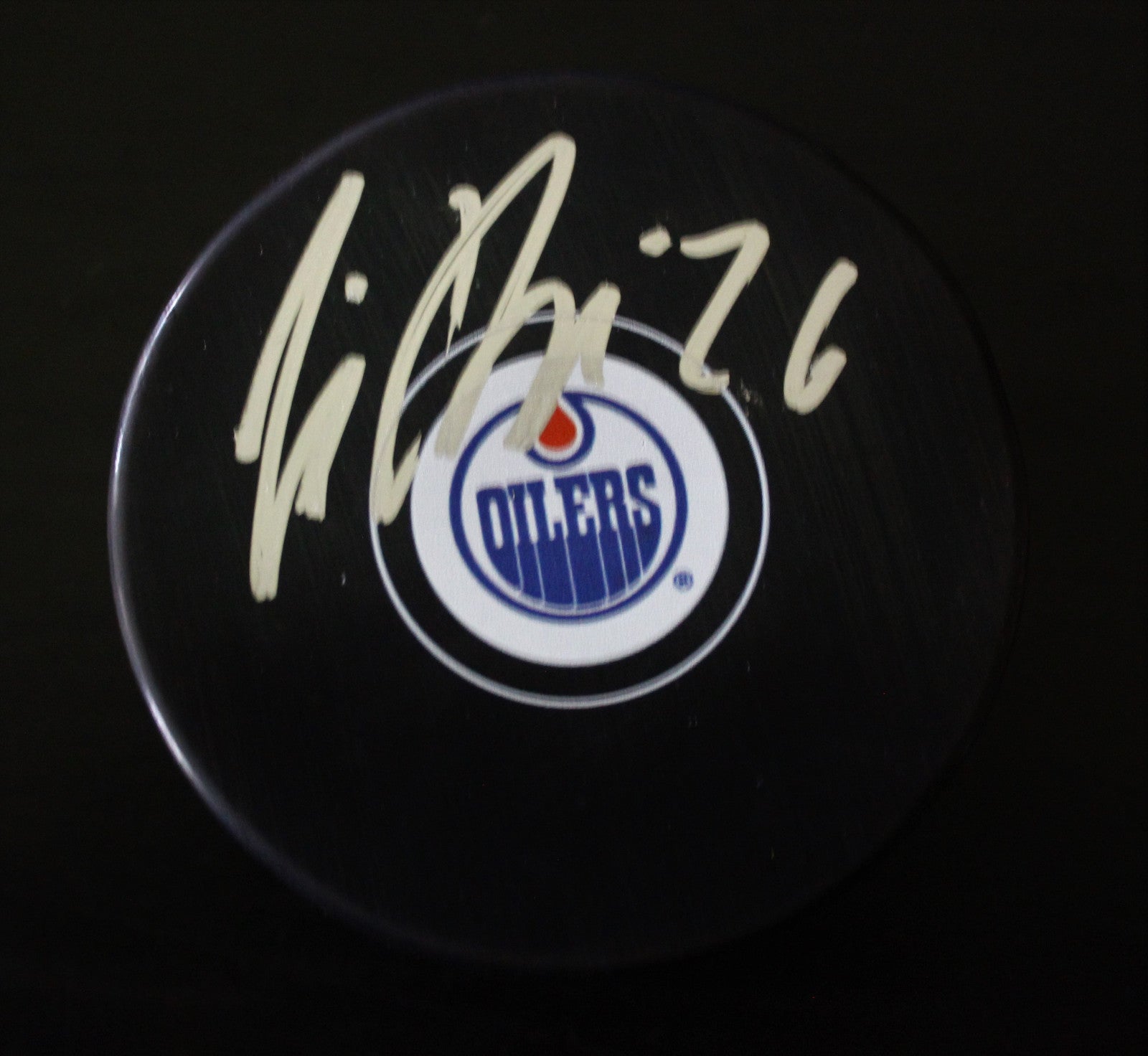 IIro Pakarinen Signed Edmonton Oilers Autograph Puck w/COA 2017 