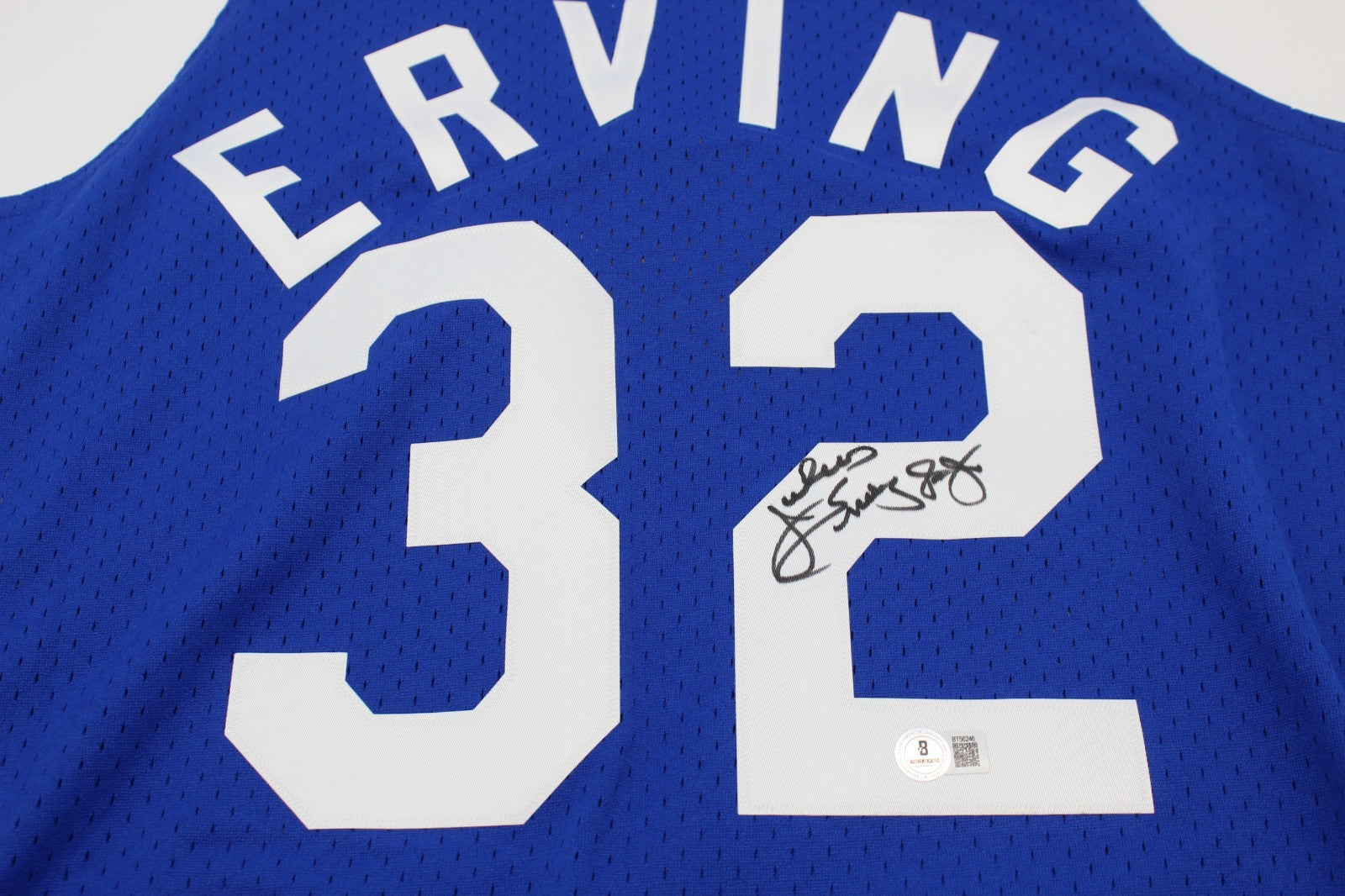 Julius Erving Signed New York Nets Brand New XL Jersey W/Beckett BAS COA BT56246