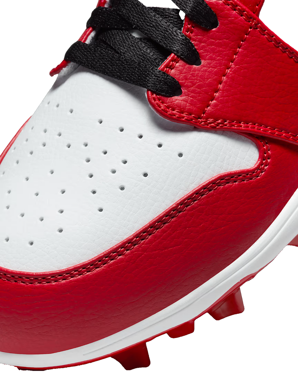 Air Jordan 1 Mid TD Football Cleats Chicago White Red Mens FJ6805-106 Brand New