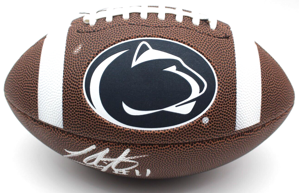 Lavar Arrington Signed Penn State Nittany Lions Logo Football w/JSA COA