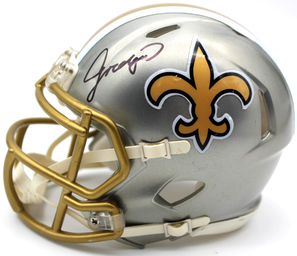 Jordan Tyson Signed New Orleans Saints Mini Football Helmet w/JSA COA CR86251