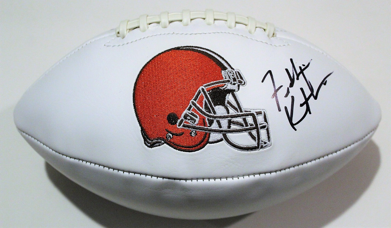 Freddie Kitchens Cleveland Browns Signed Full Size Logo Football W/COA