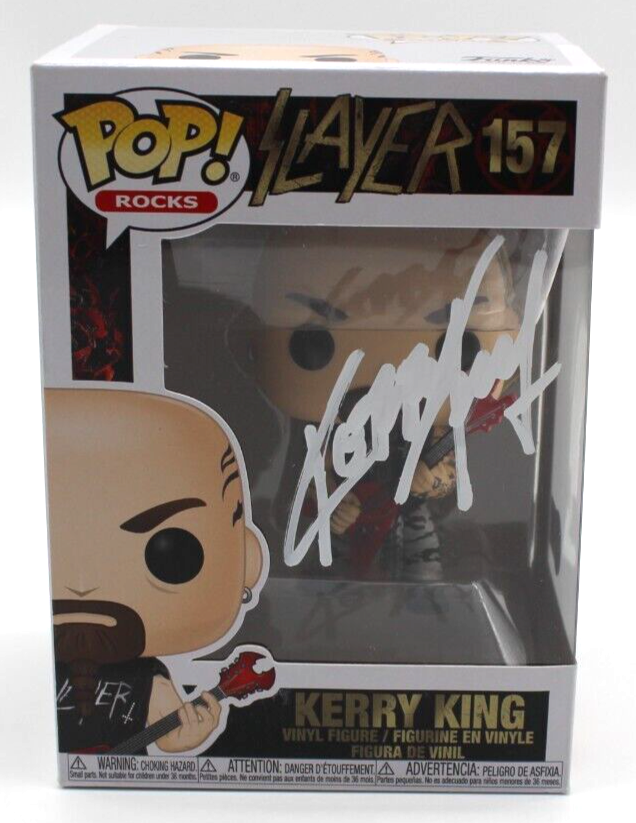 Kerry King Slayer Signed Funko Pop 157 Pop Rocks w/Beckett COA BM50301 *Swap*