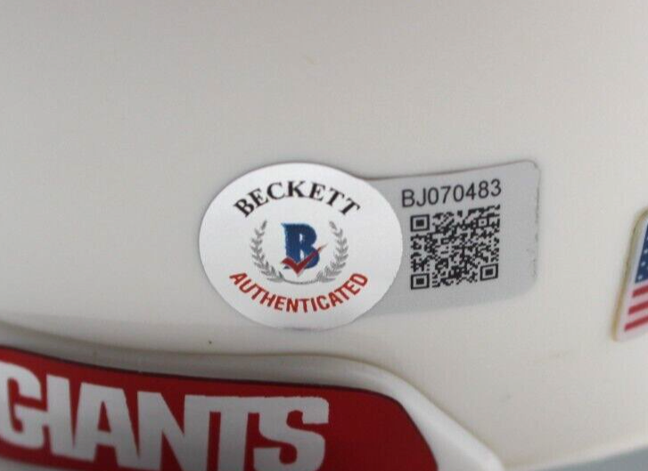 Kayvon Thibodeaux Signed Custom Giants Mini Football Helmet w/Beckett BJ070483