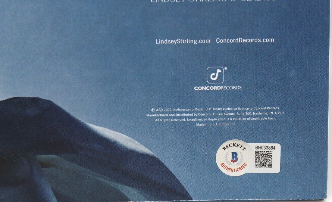 Lindsey Stirling Signed Snow Waltz New Vinyl Album W/Beckett BAS COA BH033884