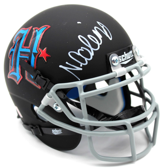 Nico Collins Houston Texans Signed Custom Mini Football Helmet w/Beckett BR25860