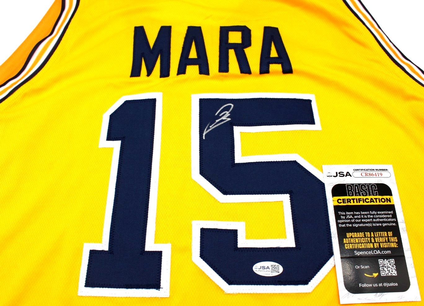 Aday Mara Signed Custom Michigan Wolverines Basketball Jersey w/JSA COA CR86419