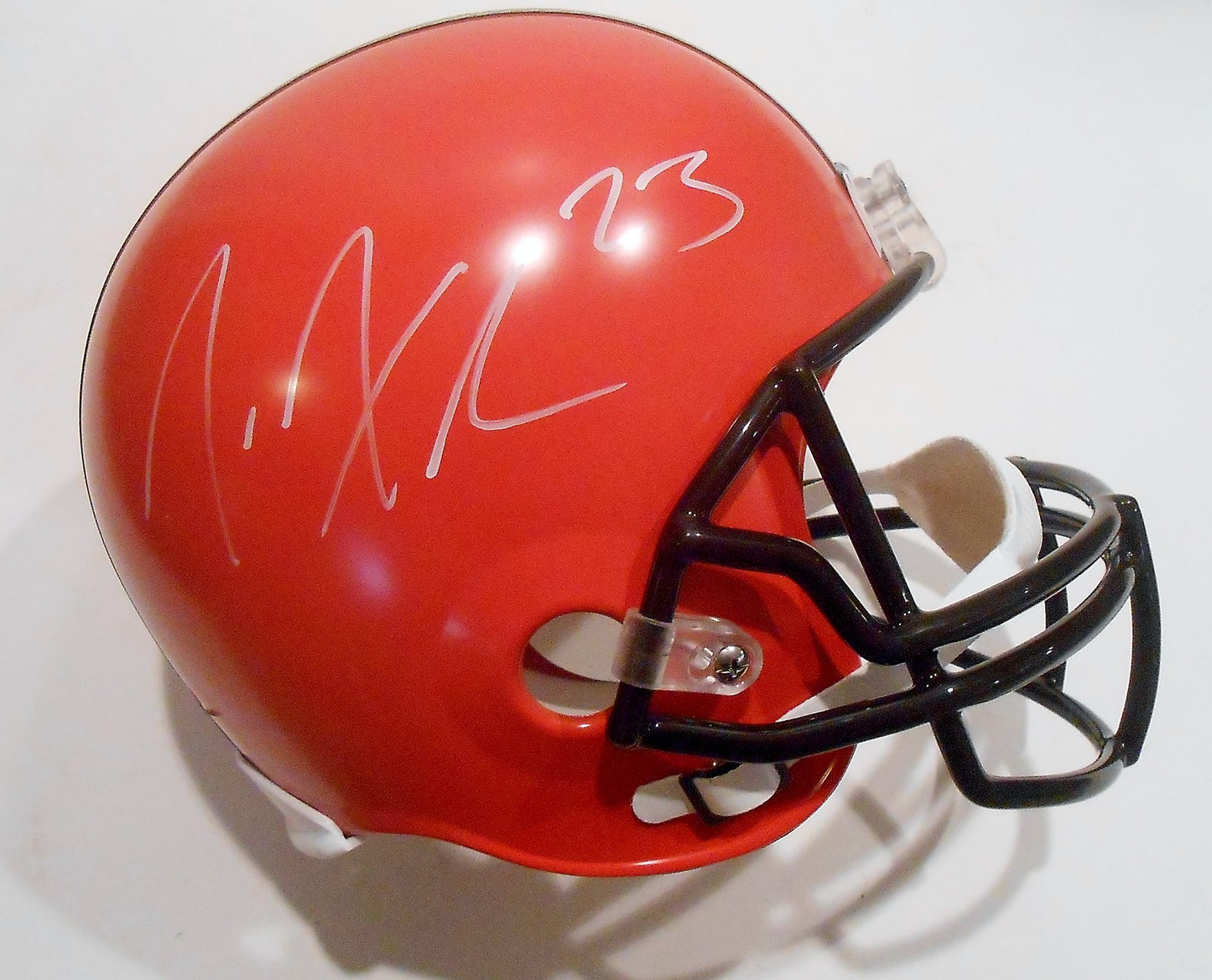 Joe Haden Signed Cleveland Browns F/S Football Helmet w/COA Full Size
