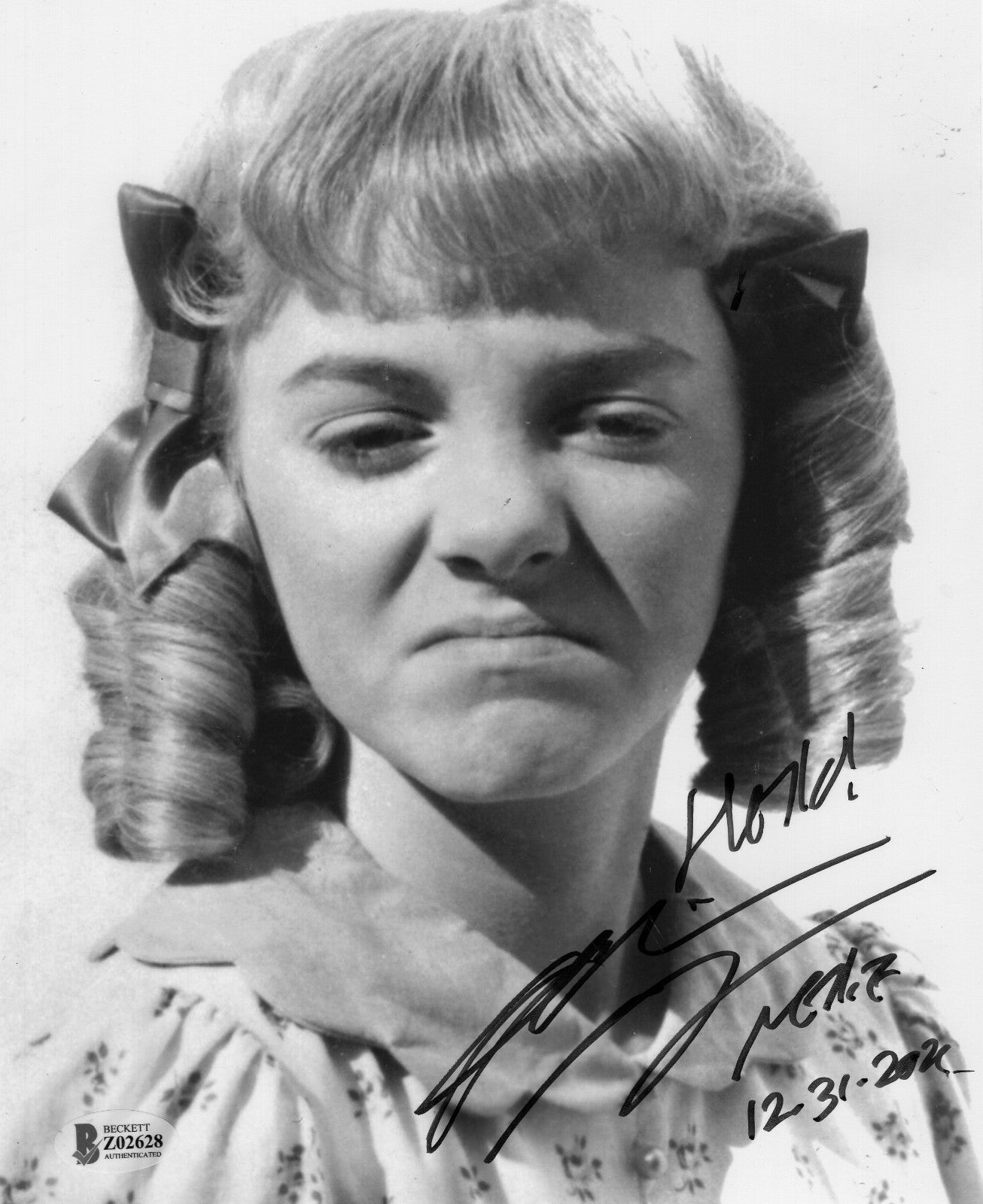 Alison Arngrim Signed Little House On Prairie 8x10 Photo w/Beckett COA Z02628