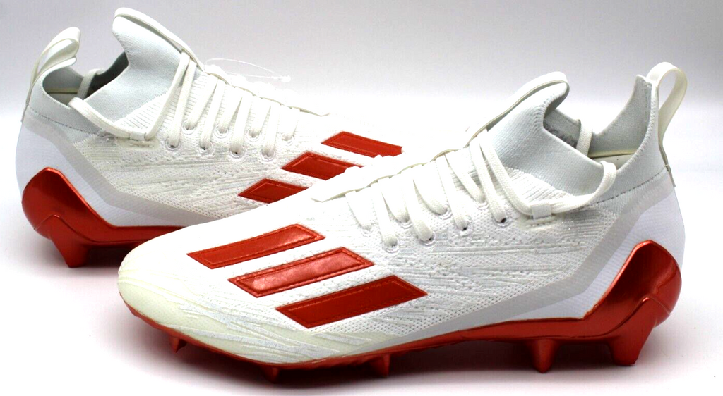 Adidas Adizero 12.0 Football Cleats White Orange HP8742 Men’s Size 12 New No Box