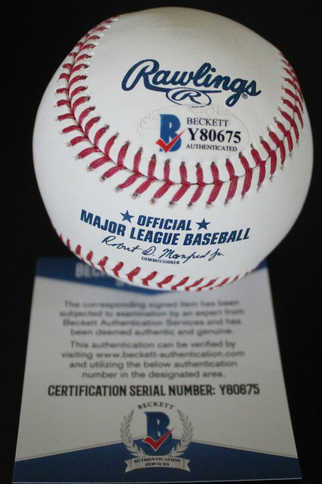Cole Tucker Pittsburgh Pirates Signed Major League Baseball W/Beckett COA Y80675