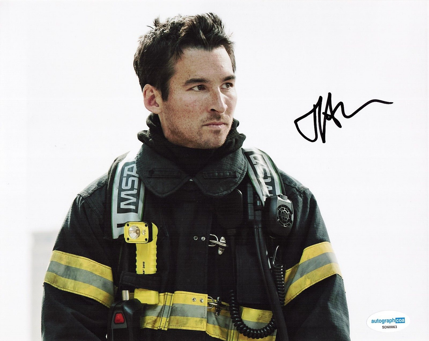 Jay Hayden Station 19 Travis Montgomery Signed 8x10 Photo w/ACOA SD60063