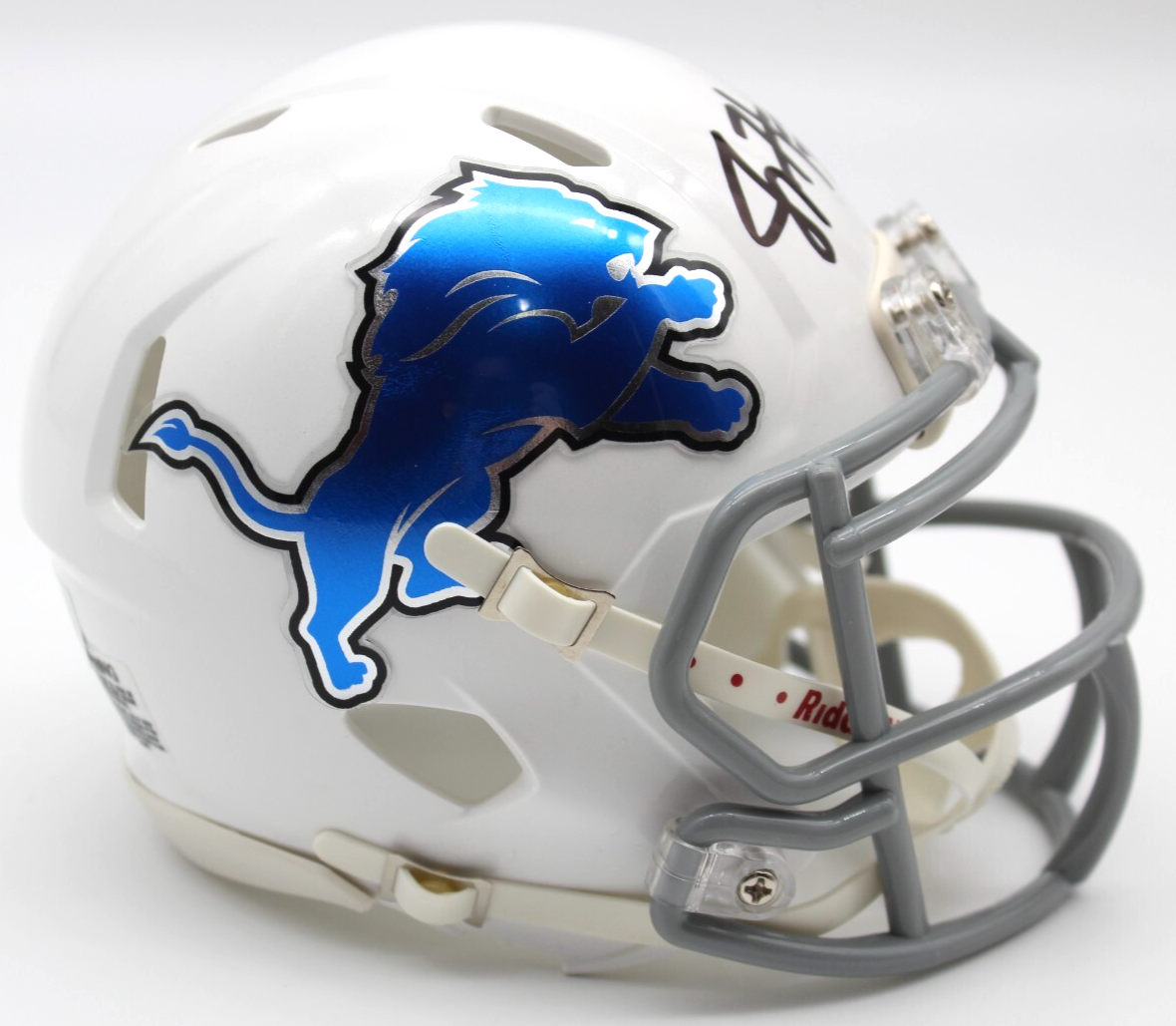 Joey Harrington Detroit Lions Signed Mini Football Helmet w/Beckett BR32594