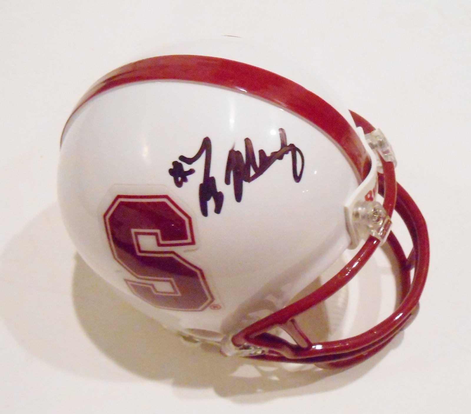 Ty Montgomery Signed Stanford Mini Helmet w/COA Cardinal Football