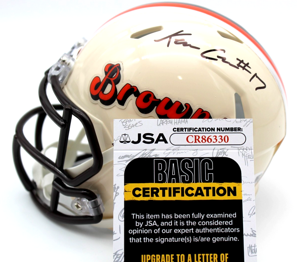 Kevin KC Concepcion Signed Cleveland Browns Retro Mini Helmet w/JSA COA CR86330