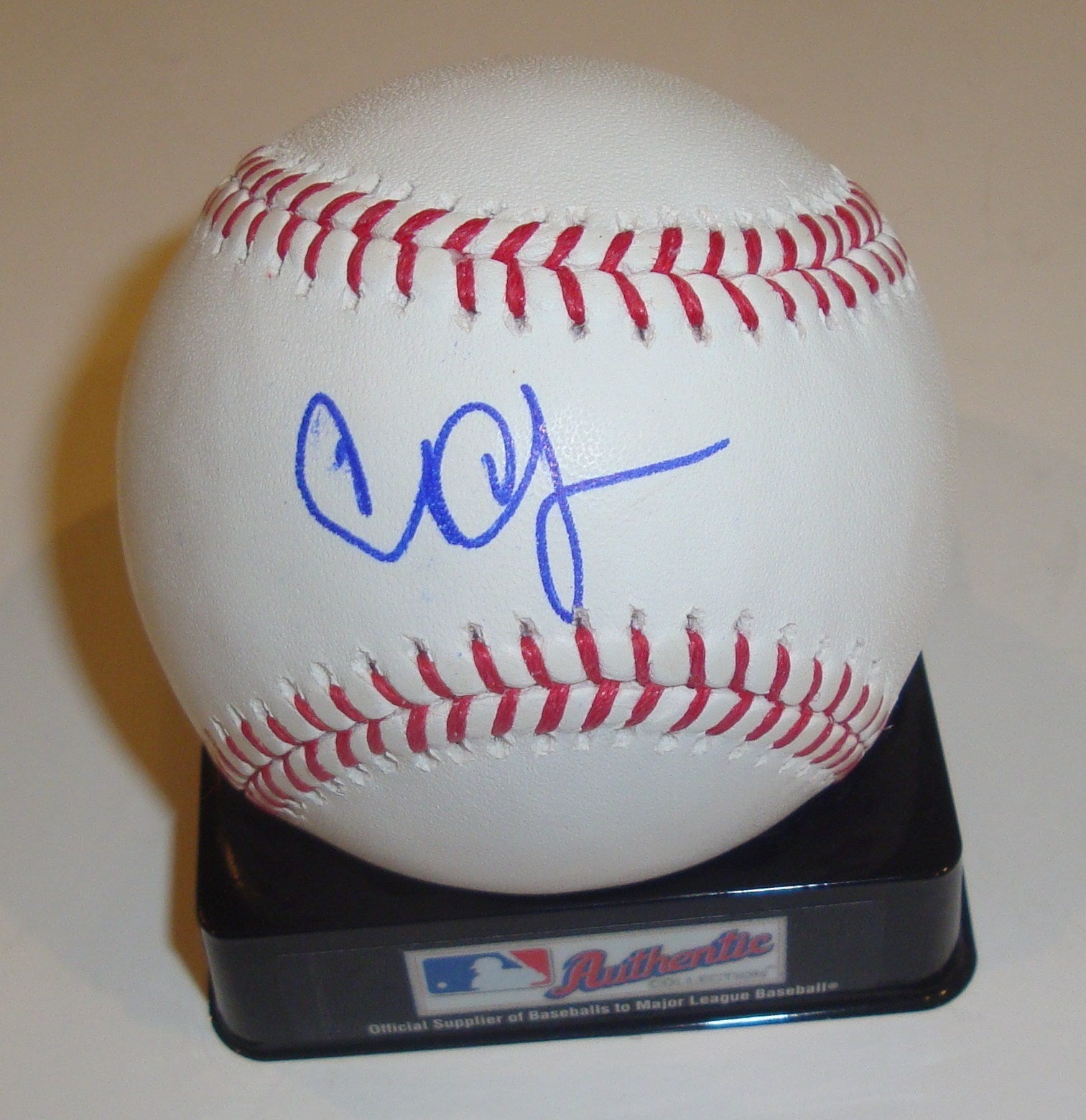 Carl Crawford Signed Baseball w/COA Official MLB 2012 Boston Red Sox Tampa Rays