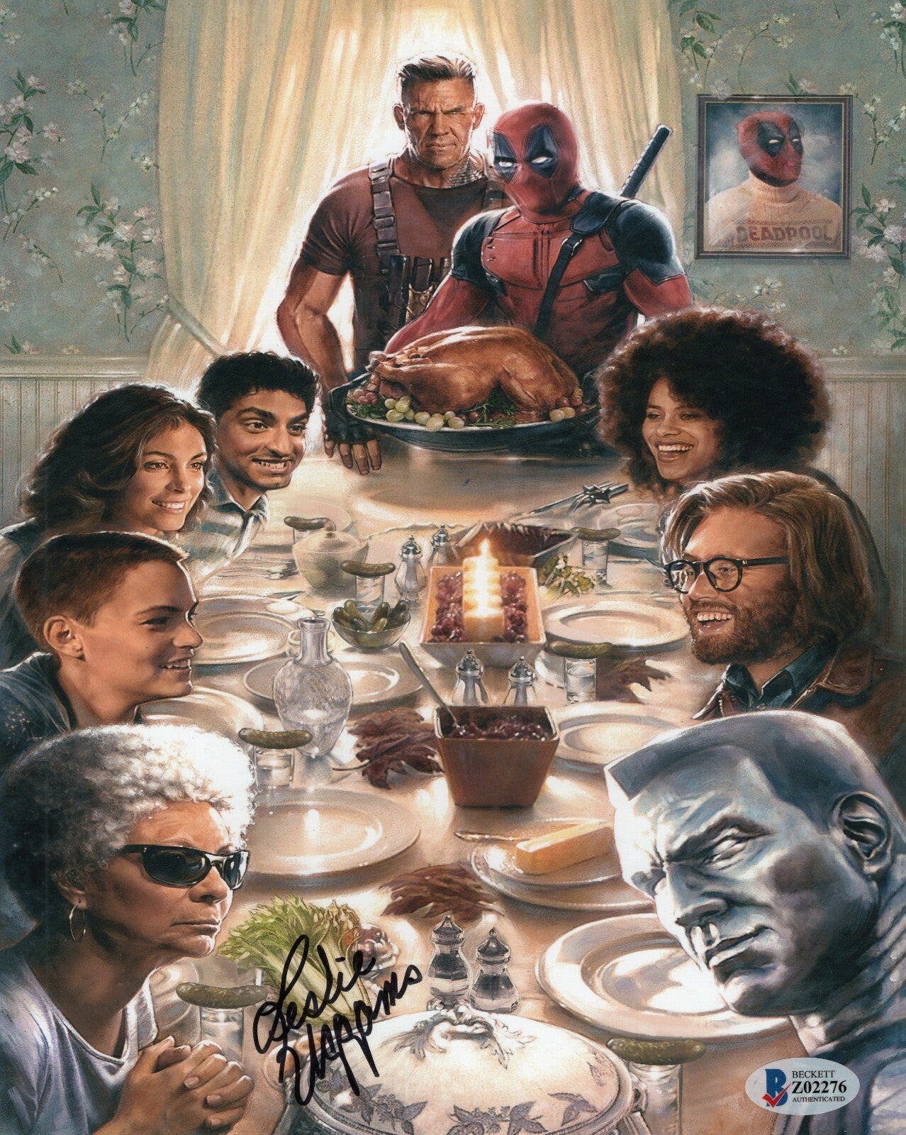 Leslie Uggams Signed Deadpool Blind Al 8x10 Photo w/Beckett COA Z02276