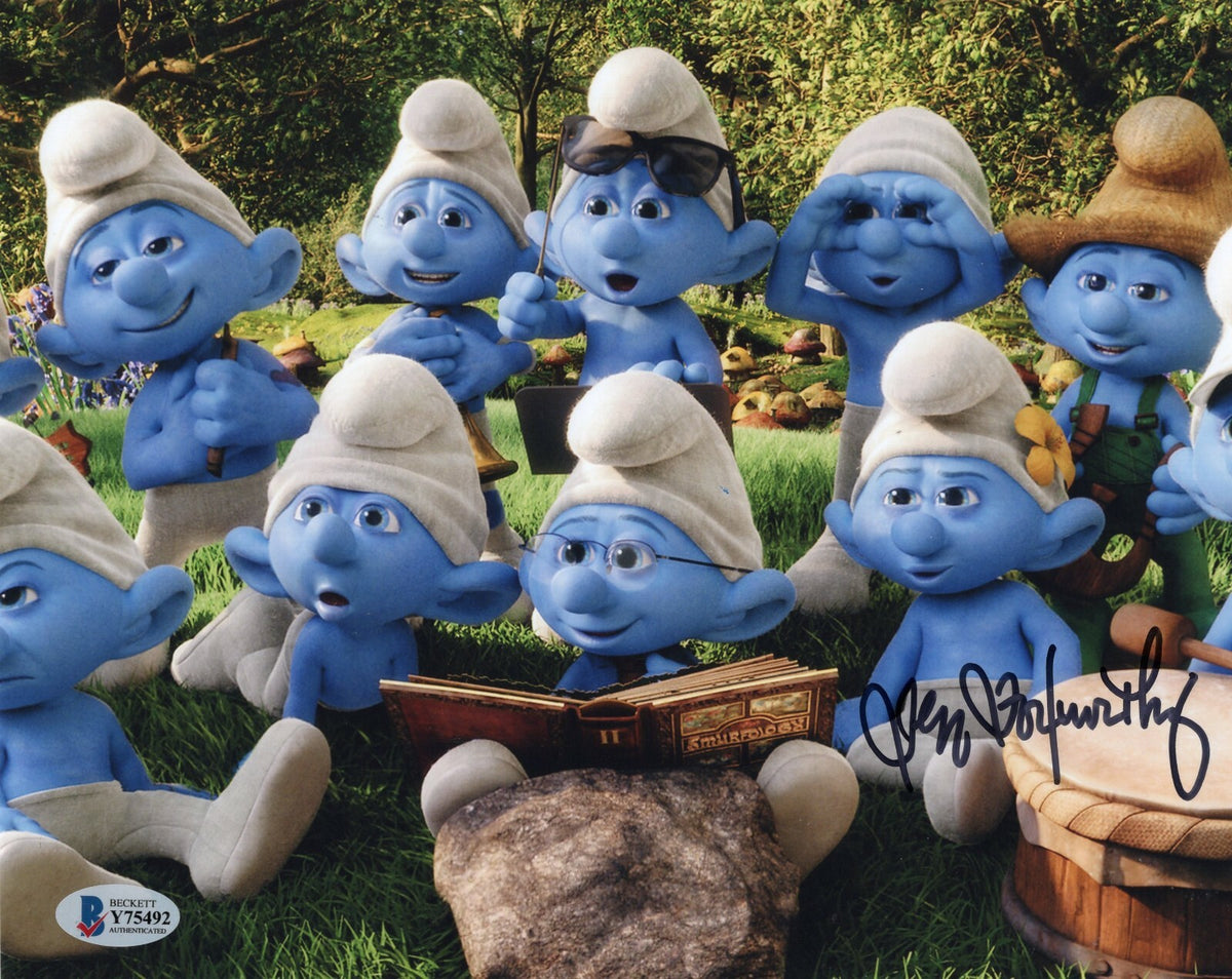 Jeff Foxworthy Signed Handy Smurf 8x10 Photo w/Beckett COA Y75491 Smurfs Movie