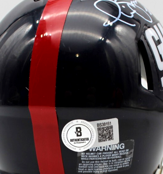Phil Simms New York Giants Signed Mini Football Helmet w/Beckett COA BS38151