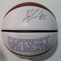 Skal Labissiere Signed Kentucky Wildcats Logo Basketball w/JSA COA SD08609