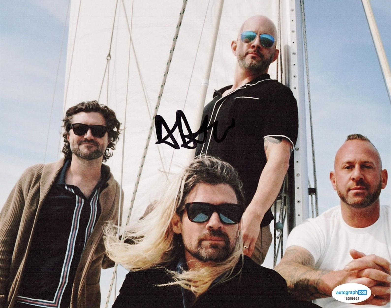 Adam Lazzara Taking Back Sunday Rock N Roll Signed 8x10 Photo w/ACOA SD59925