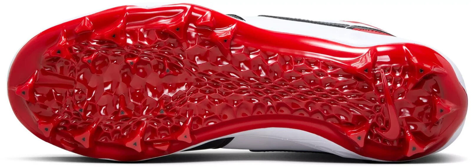 Size 15 Red Black Nike Jordan 1 Football Cleats Patent Leather Bred FJ6805-601