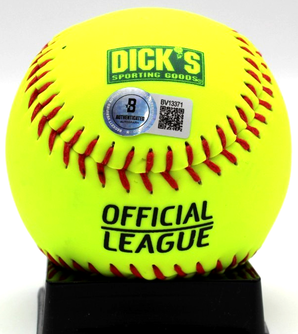 Lisa Fernandez Signed UCLA USA Gold Medal Softball w/Beckett BAS COA BV13371