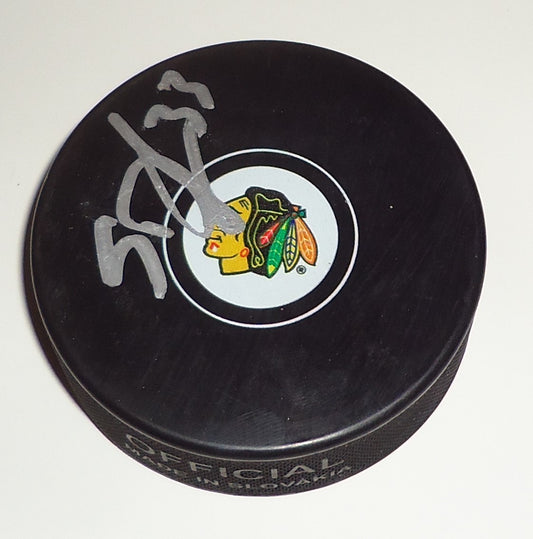 Scott Darling signed 2016-17 Chicago Blackhawks souvenir puck w/coa