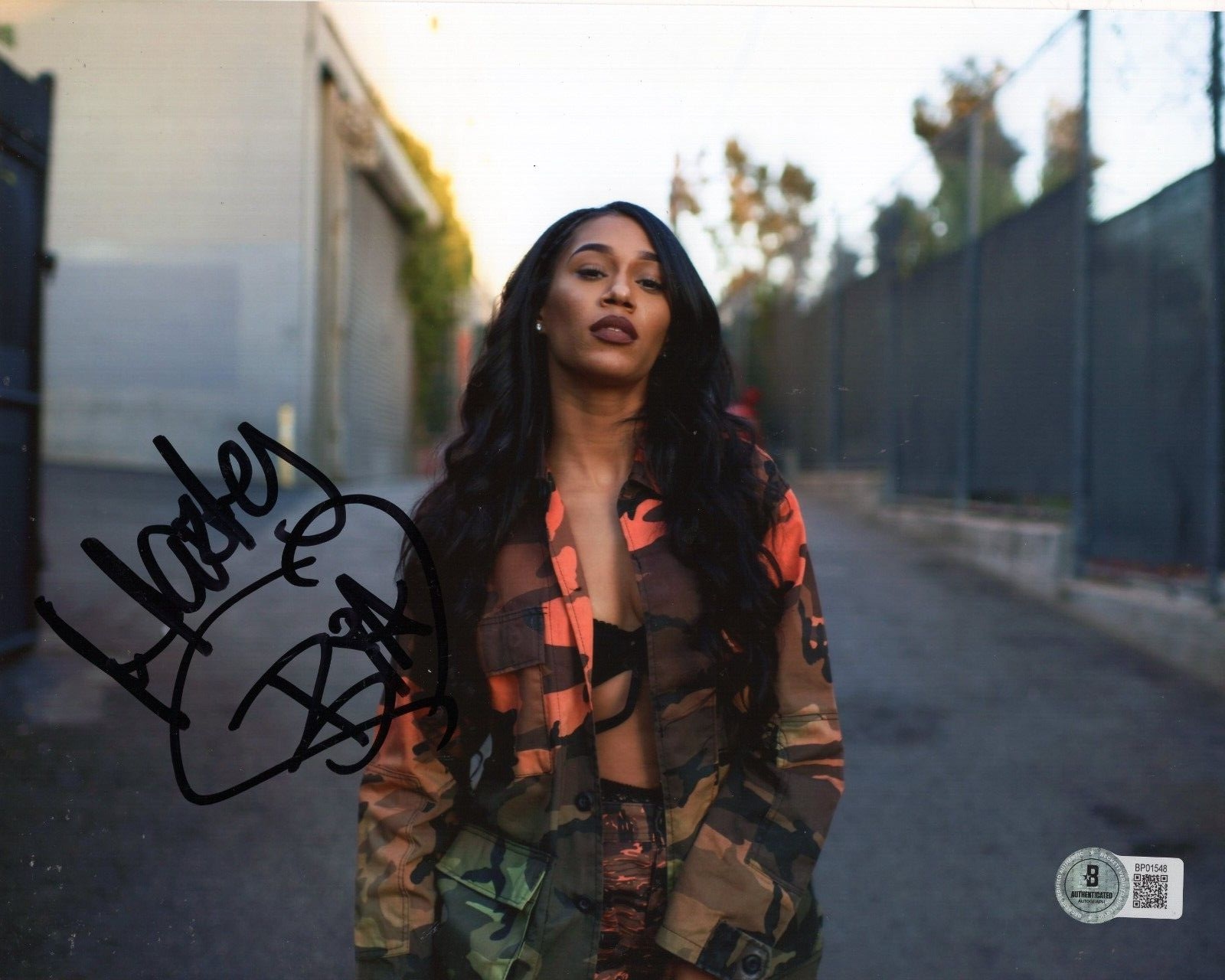BIA Best on Earth Safari Rap Hip Hop Signed 8x10 Photo w/Beckett COA BP01548