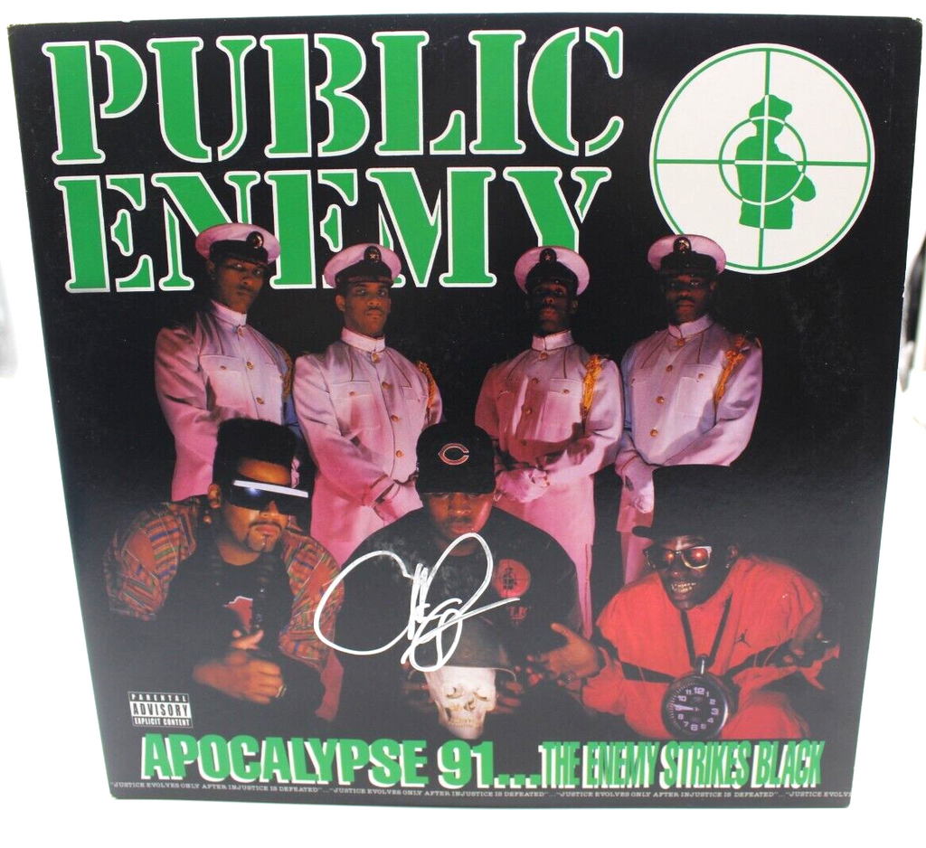 Chuck D Public Enemy Signed Apocalypse Vinyl Record Album W/Beckett COA BP89615