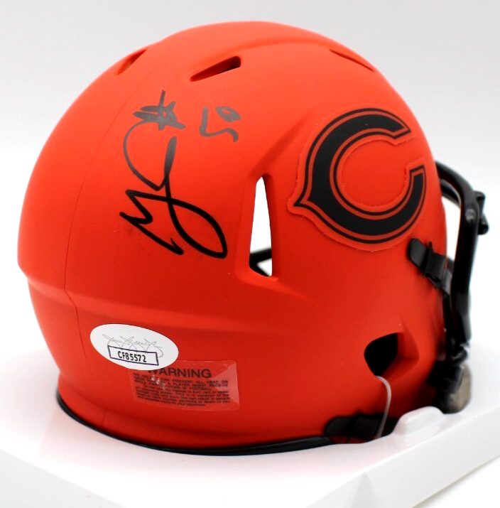 Grady Jarrett Signed Chicago Bears Rave Mini Football Helmet w/JSA COA CF85572