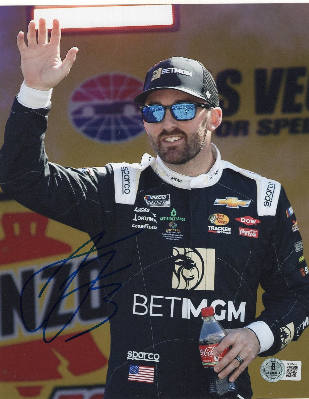Alex Bowman Nascar Racing Driver Signed 8x10 Photo w/Beckett COA BP01457