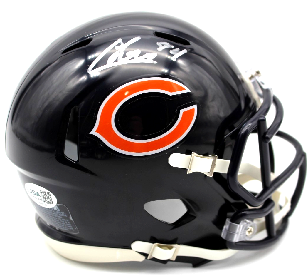 Colston Loveland Chicago Bears Signed Mini Football Helmet w/JSA COA CR86550