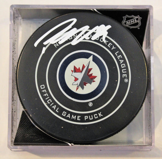 Patrik Laine Signed Winnipeg Jets Official Game Hockey Puck w/COA Autograph