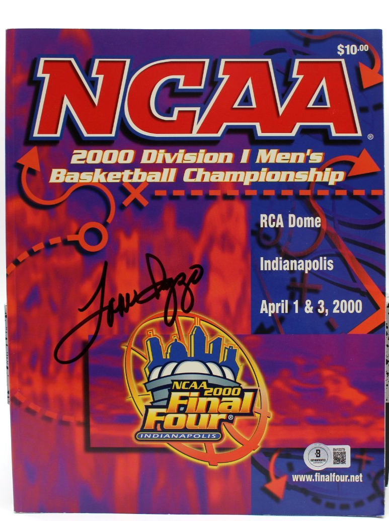 Tom Izzo Signed 2000 NCAA Final Four Program Michigan State w/Beckett BV13379