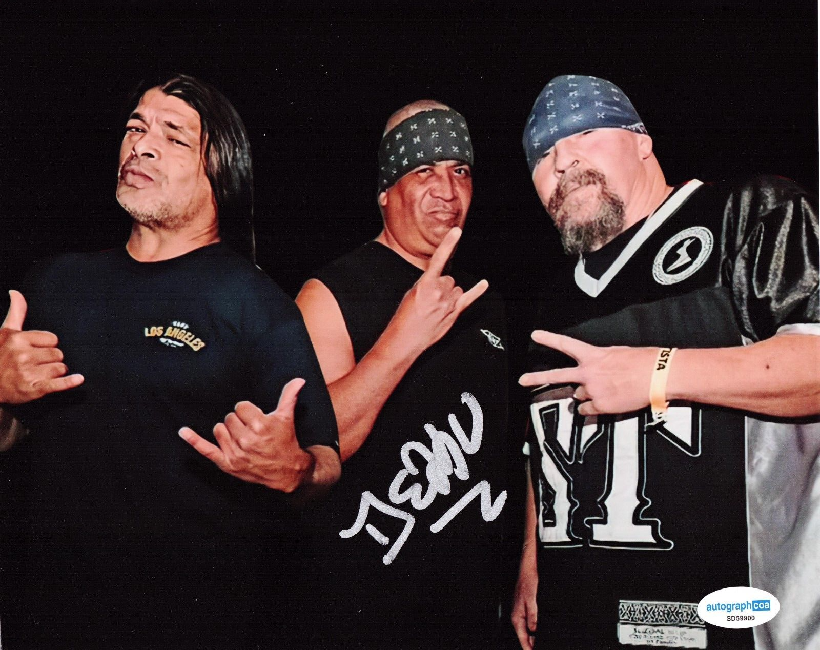 Dean Pleasants Suicidal Tendencies Signed 8x10 Photo w/ACOA SD59900