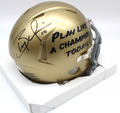 Brady Quinn Signed Notre Dame Fighting Irish Mini Football Helmet w/JSA COA PLAC