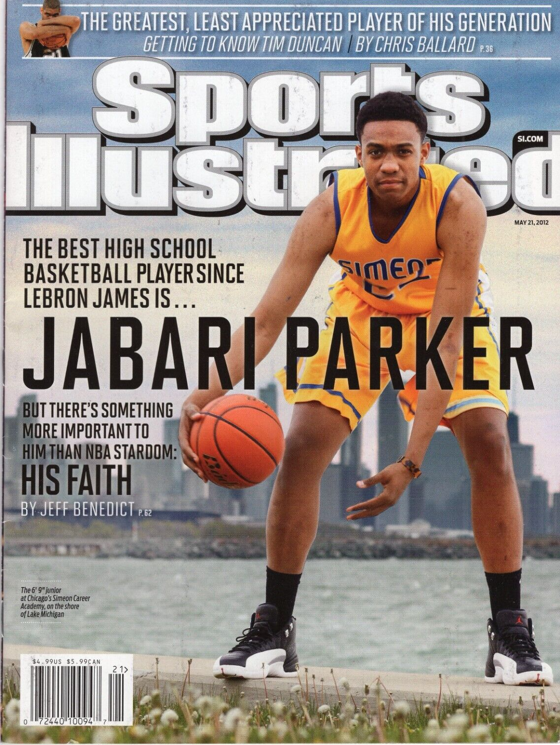 Jabari Parker No Label Sports Illustrated Chicago Newsstand 5/21/2012 May 2012
