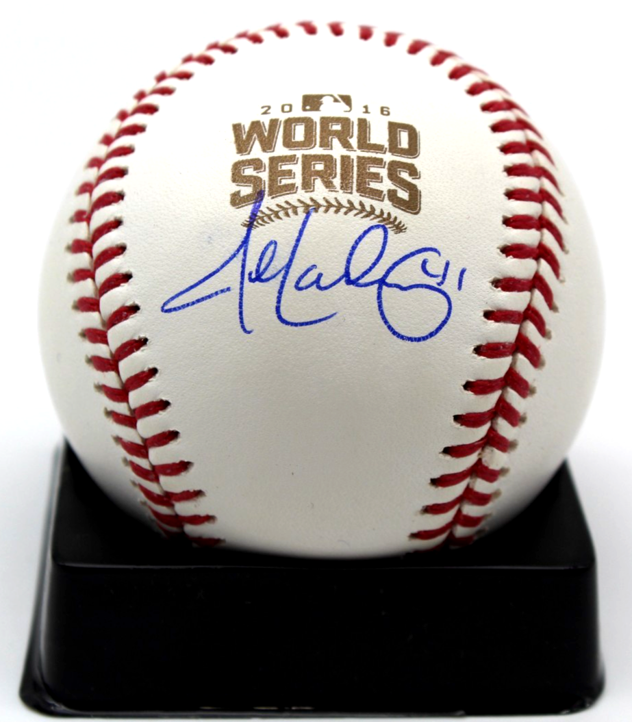 John Lackey Signed 2016 Chicago Cubs World Series Ball w/BAS COA BY085908