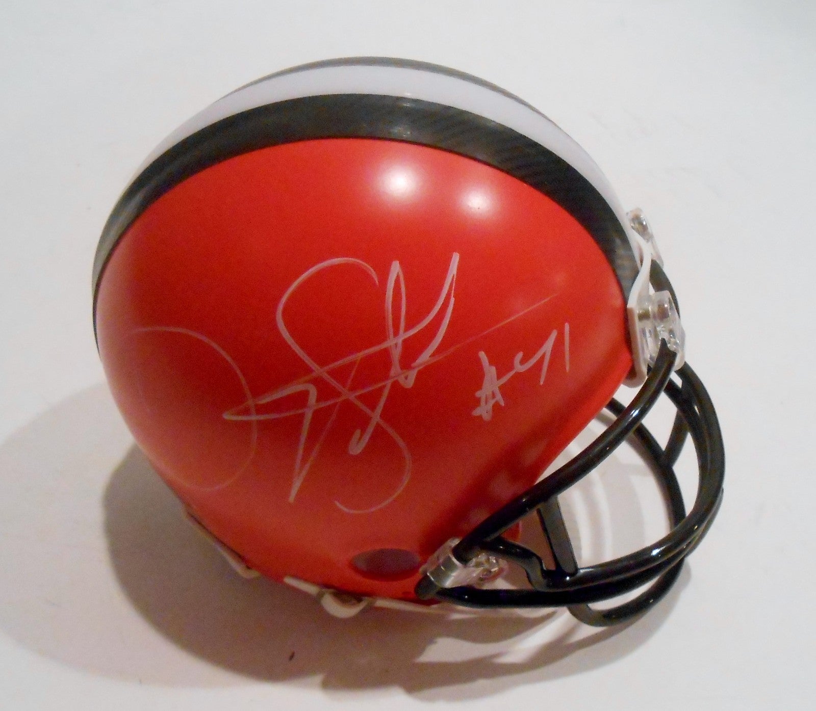 Danny Shelton Signed Cleveland Browns Football Mini Helmet w/COA 2015 Draft #1