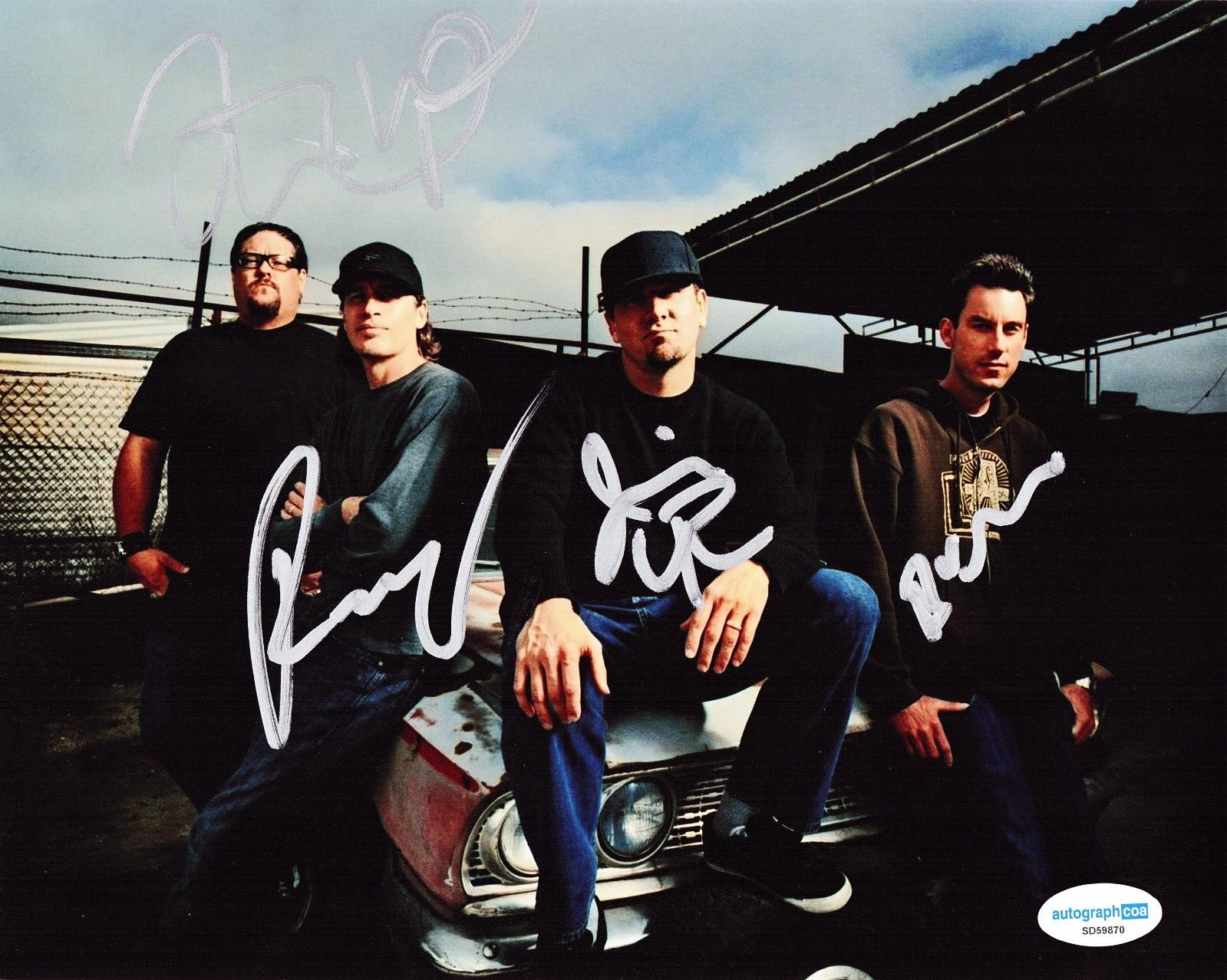 Pennywise Group Signed American Punk Rock Signed 8x10 Photo w/ACOA SD59870