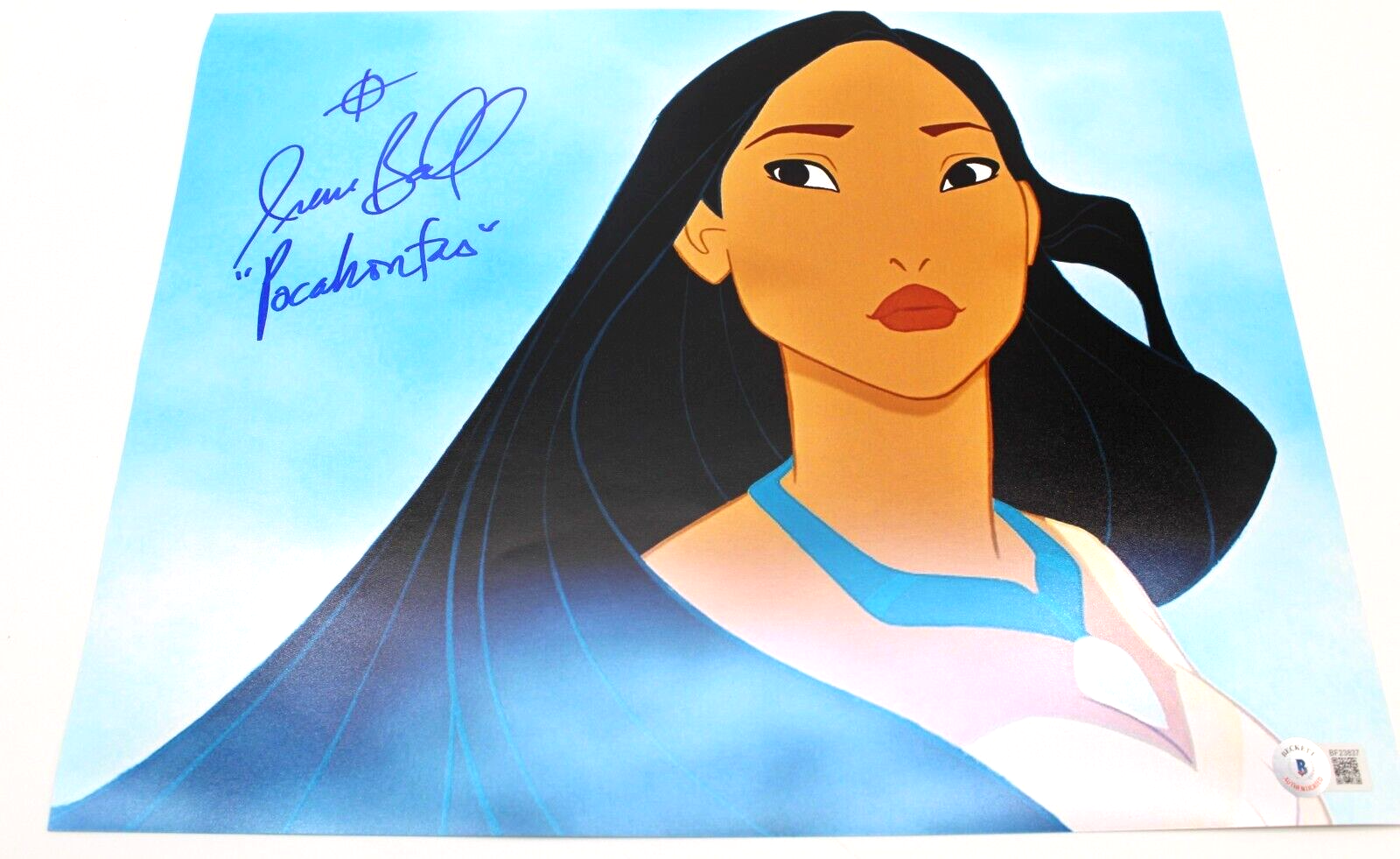 Irene Bedard Signed Disney Pocahantas 11x14 Photo w/Beckett COA BF23837