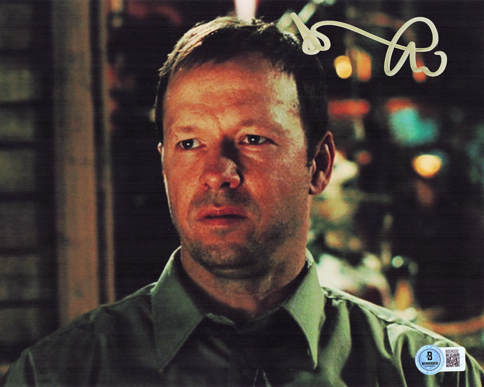 Donnie Wahlberg Signed Det. Reagan Blue Bloods 8x10 Photo W/Beckett COA BS38332