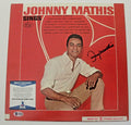 Johnny Mathis Signed Vinyl Record Album W/Beckett COA Proof Chestnuts T56488