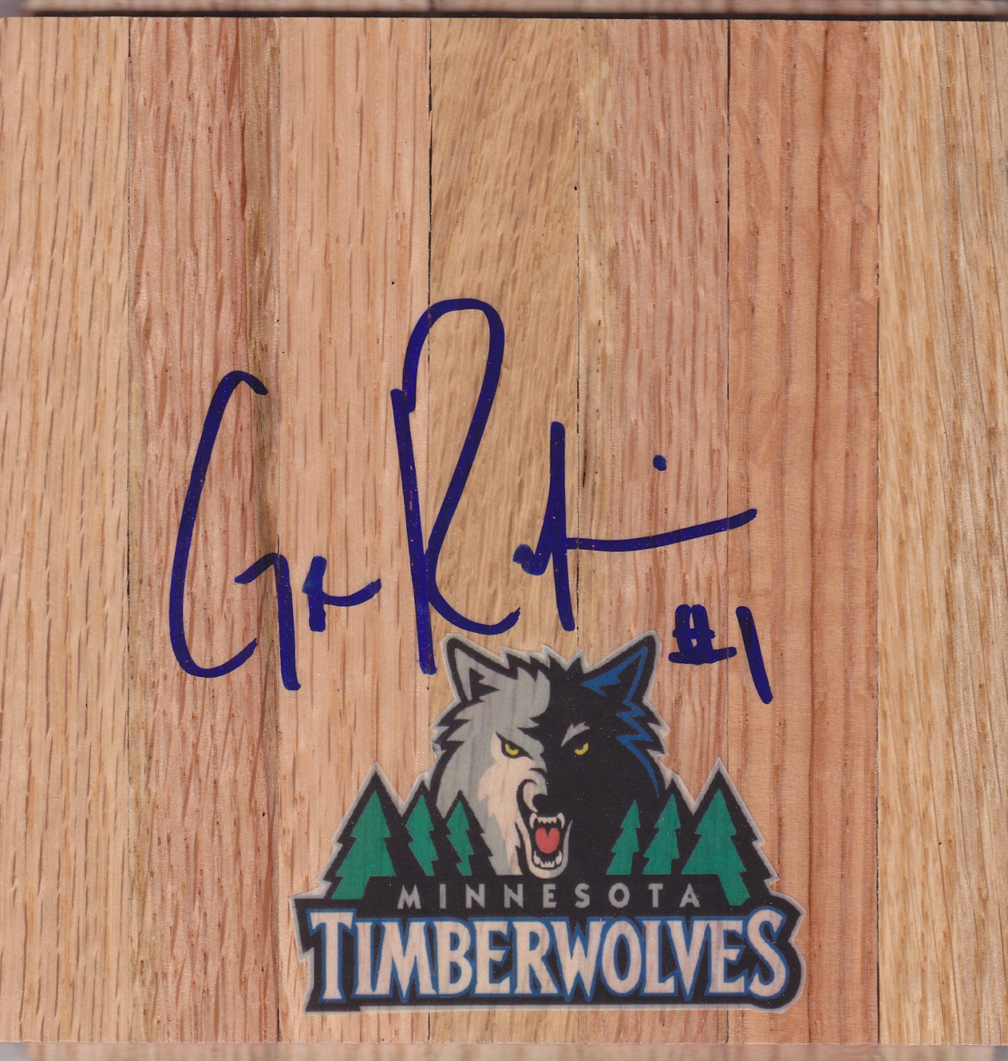 Glenn Robinson III Signed Floorboard w/COA Minnesota Timberwolves Basketball