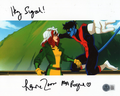 Lenore Zann X-Men Animated Rogue Signed 8x10 Photo w/Beckett COA BM87425