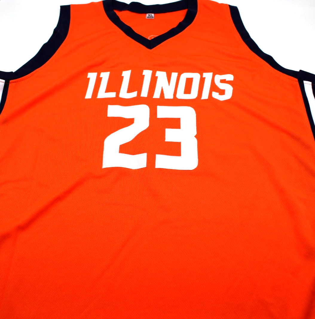 Keaton Wagler Signed Custom Illinois Fighting Illini Basketball Jersey JSA COA