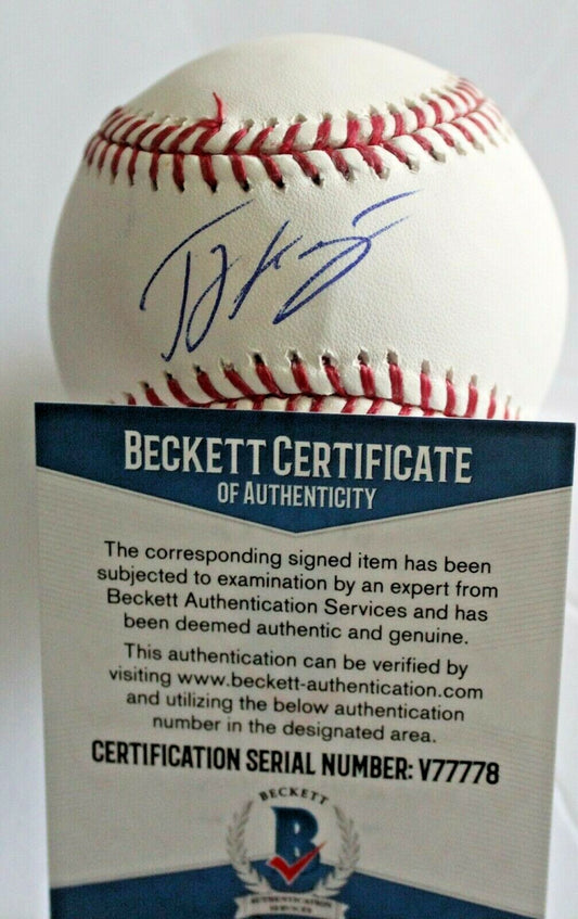 Tyler Krieger Signed Official Major League Baseball w/Beckett COA V77778