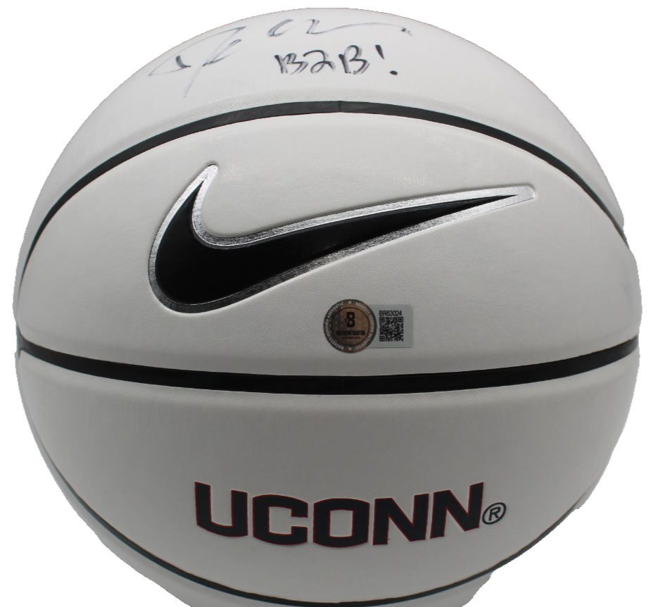 Danny Hurley B2B Signed UCONN Huskies Nike Logo Basketball w/Beckett COA BR63024