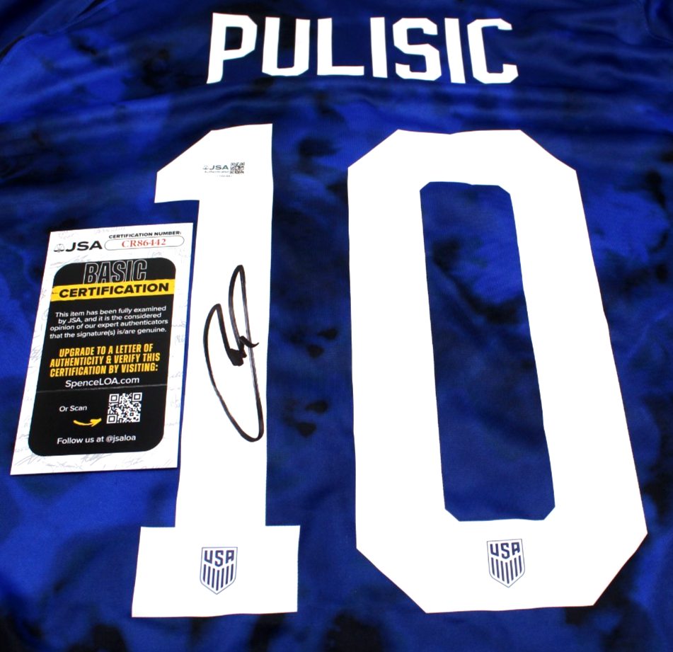 Christian Pulisic Signed Team USA XL Nike Soccer Jersey w/JSA COA CR86442 Proof